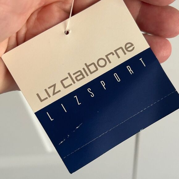 New Vintage Liz Claiborne dreamy knit Tan Cream V-Neck Sweater medium - Picture 5 of 5